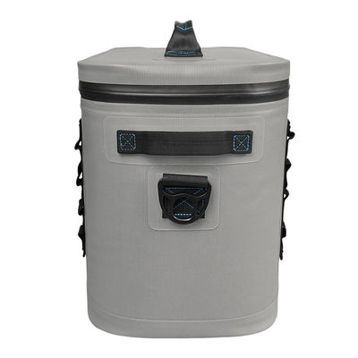 Light Gray 30 Can Soft Sided Cooler Waterproof For Camping Picnic OEM ODM