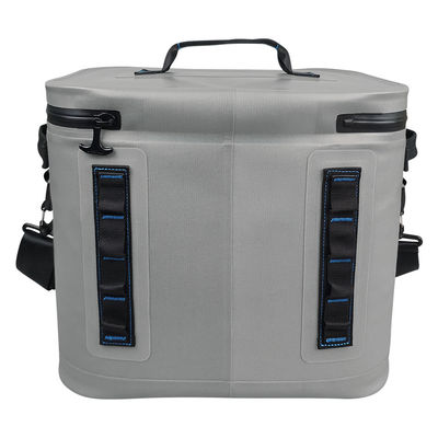 Light Gray 30 Can Soft Sided Cooler Waterproof For Camping Picnic OEM ODM
