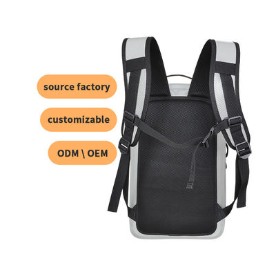 Customized TPU Waterproof Backpack 25l Light Gray Color For Outdoor