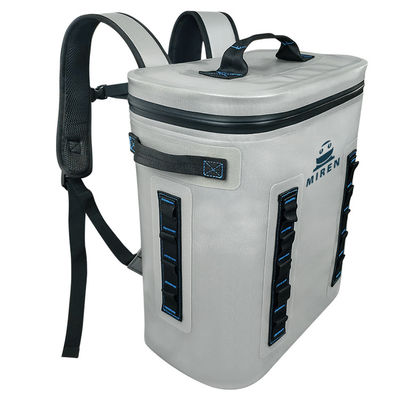 Waterproof Backpack Soft Coolers Light Gray 20L Capacity TPU Material