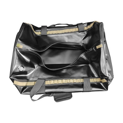 TPU Outdoor Waterproof Dry Duffel Bag 120L Black Color For Camping