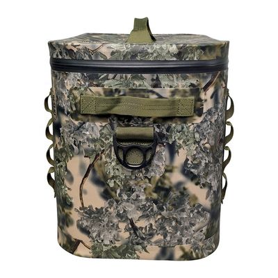 Waterproof 20l Cooler Backpack , Camouflage Soft Sided Coolers For Camping Hiking