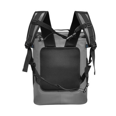 Dark Gray Leakproof Soft Cooler , 25L Cooler Bag With Insulated Padding