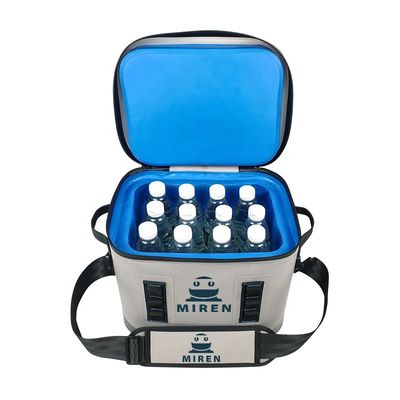 14L Square Soft Cooler , Lightweight Cooler Backpack Water Resistant