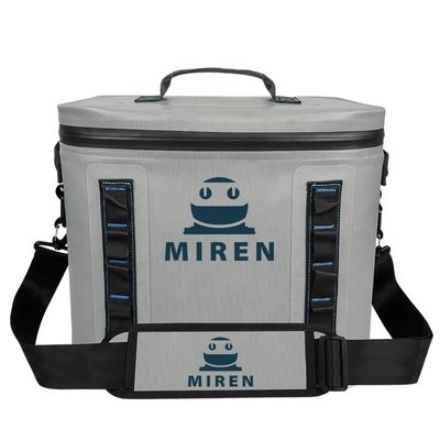 Lightweight Portable 20L Cooler Bag Light Gray Color For Barbecue Camping