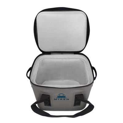 Small Soft 24 Can Cooler Bag Durable Reusable For Beer Insulation