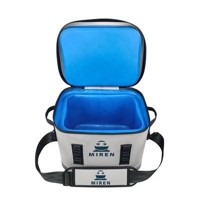 Customized Waterproof Insulated Backpack Cooler Light Gray Color For Picnic