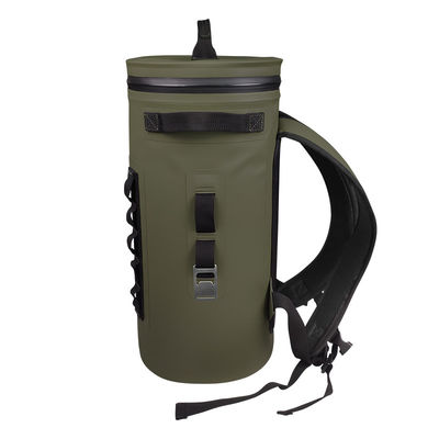 Army Green Soft Cooler Backpack Water Resistant Reusable OEM