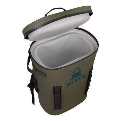 Army Green Soft Cooler Backpack Water Resistant Reusable OEM