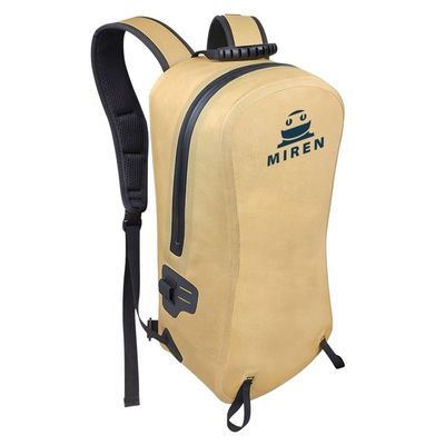 Customized Yellow TPU Waterproof Backpack For Climbing Camping