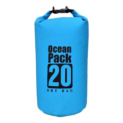 Foldable Lightweight PVC Waterproof Dry Bag 20L Capacity For Outdoor Activity