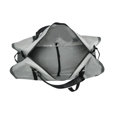 Light Gray 120L Waterproof Duffel Bag For Outdoor Tourism Camping