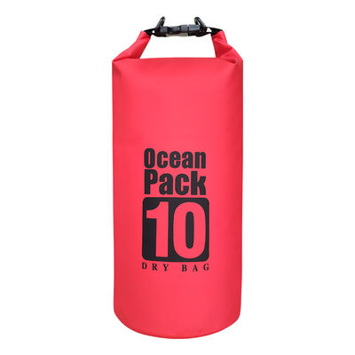 500D PVC Soft Water Resistant Dry Bag 10 Liters For Fishing Sports ODM