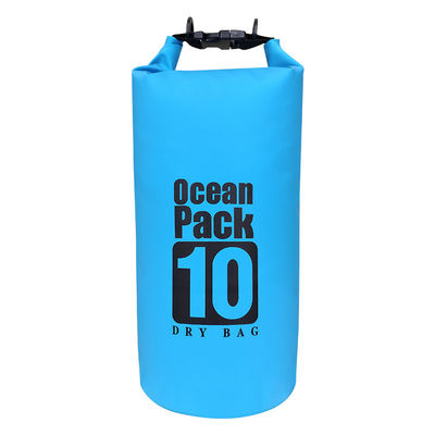 500D PVC Soft Water Resistant Dry Bag 10 Liters For Fishing Sports ODM