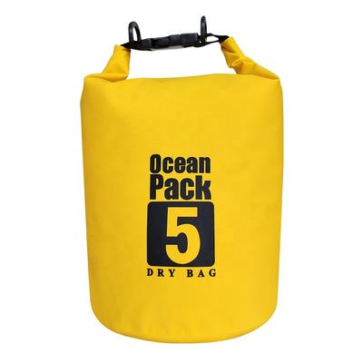 Lightweight Durable PVC Waterproof Bag , 10L Dry Bag Backpack Blue Color