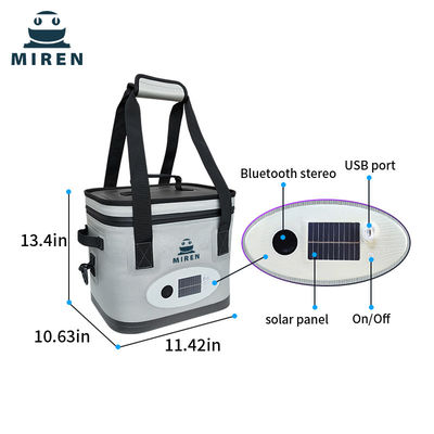 New Trend New Product! 24-Can Insulated Cooler Bag With Bluetooth Audio And Coloured Ambient Lighting