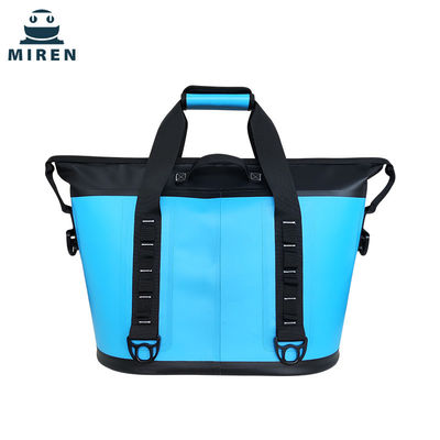 Customisable 30L Blue Leak-Proof Insulated Soft Cooler Bag For Outdoor Picnics
