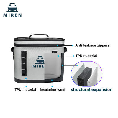 Hot Market Customisable 30can Large Capacity Soft Cooler Bag With Leak-Proof 840D TPU Shell And Lining