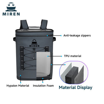 36 Can Capacity Soft Cooler Backpack Waterproof Insulated Backpack Cooler With Leak Proof Seams
