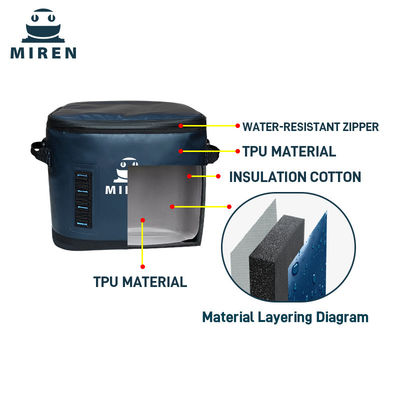 The Zip Is A Sewn-In 14L Square Hopper Cooler With A Leak-Proof Lining That Holds Up To 24can Of Beer!