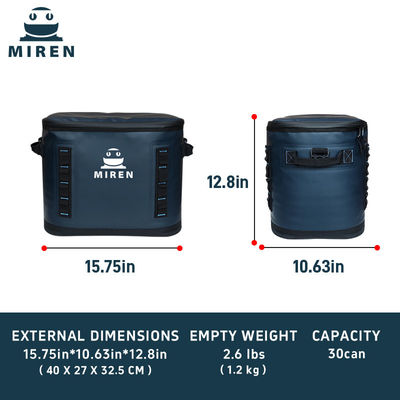 Zip Is Sewn 30 Can Cooler Bag 20L Large Capacity Soft Cooler Bag For Picnics And Beach Trips