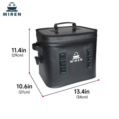 High Quality Customizable Insulated And Leak Proof 24 Can Black Soft Cooler Bag
